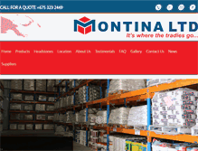 Tablet Screenshot of montina.com.pg